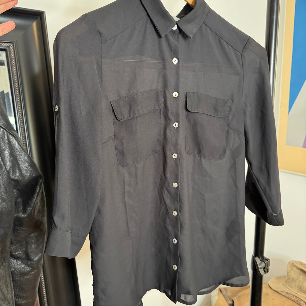 H&M Charcoal Button Down Shirt